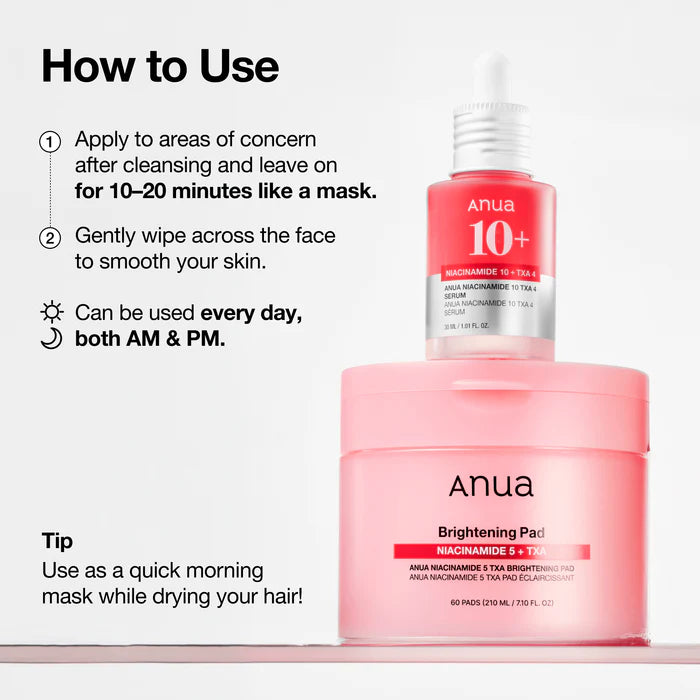ANUA - Niacinamide 5 TXA Brightening Pad