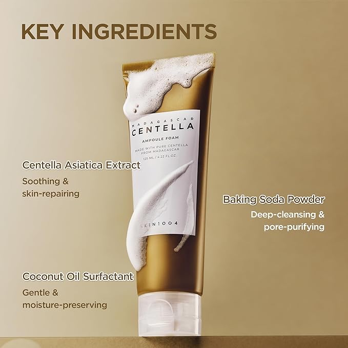 SKIN1004 - Madagascar Centella Ampoule Foam - Mousse nettoyante hydratante - 125 ml